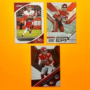 Kansas City Chiefs Patrick Mahomes NFL Card Lot 3 cards Good Investments.